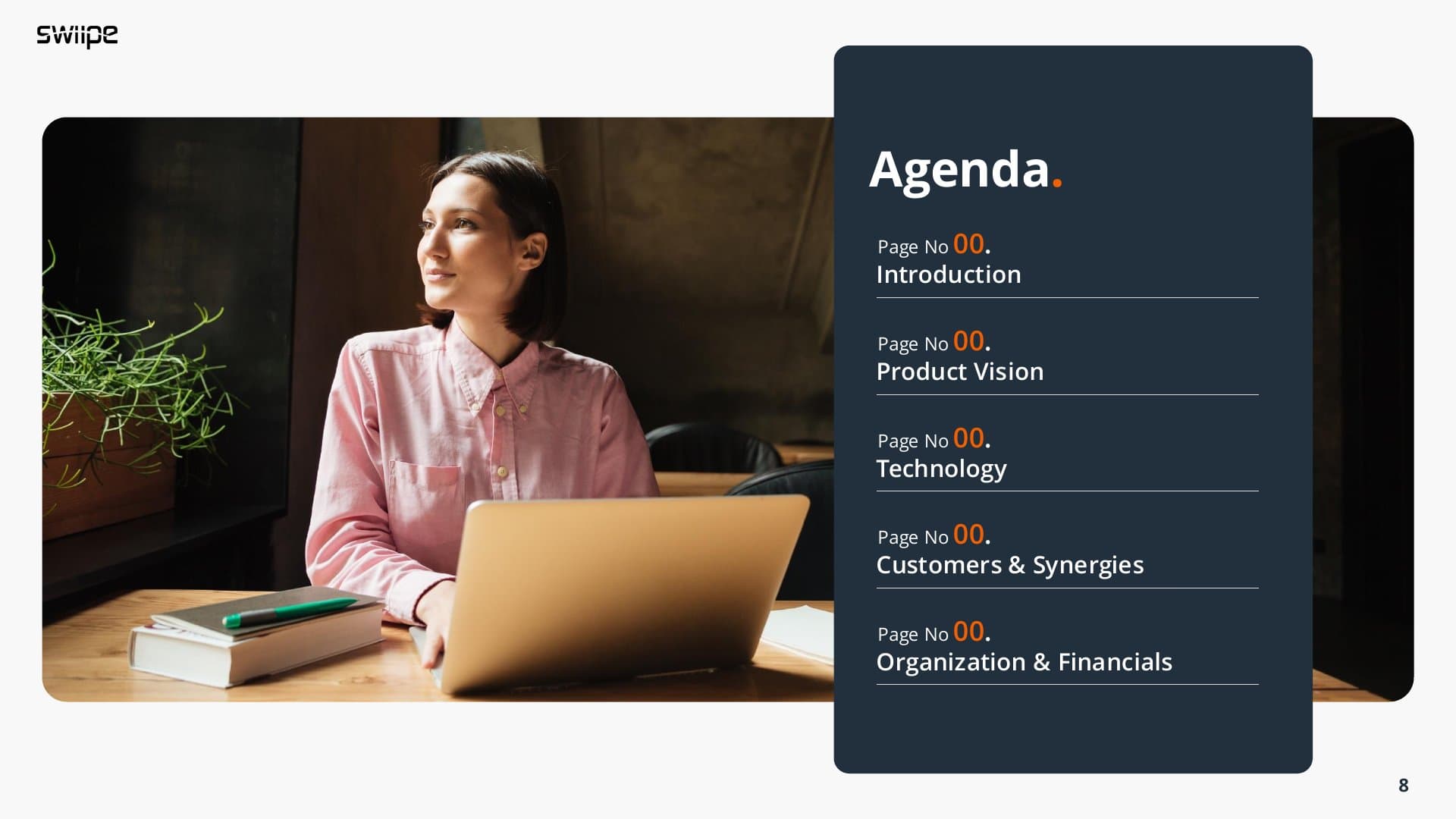 Swiipe company profile deck, slide 8