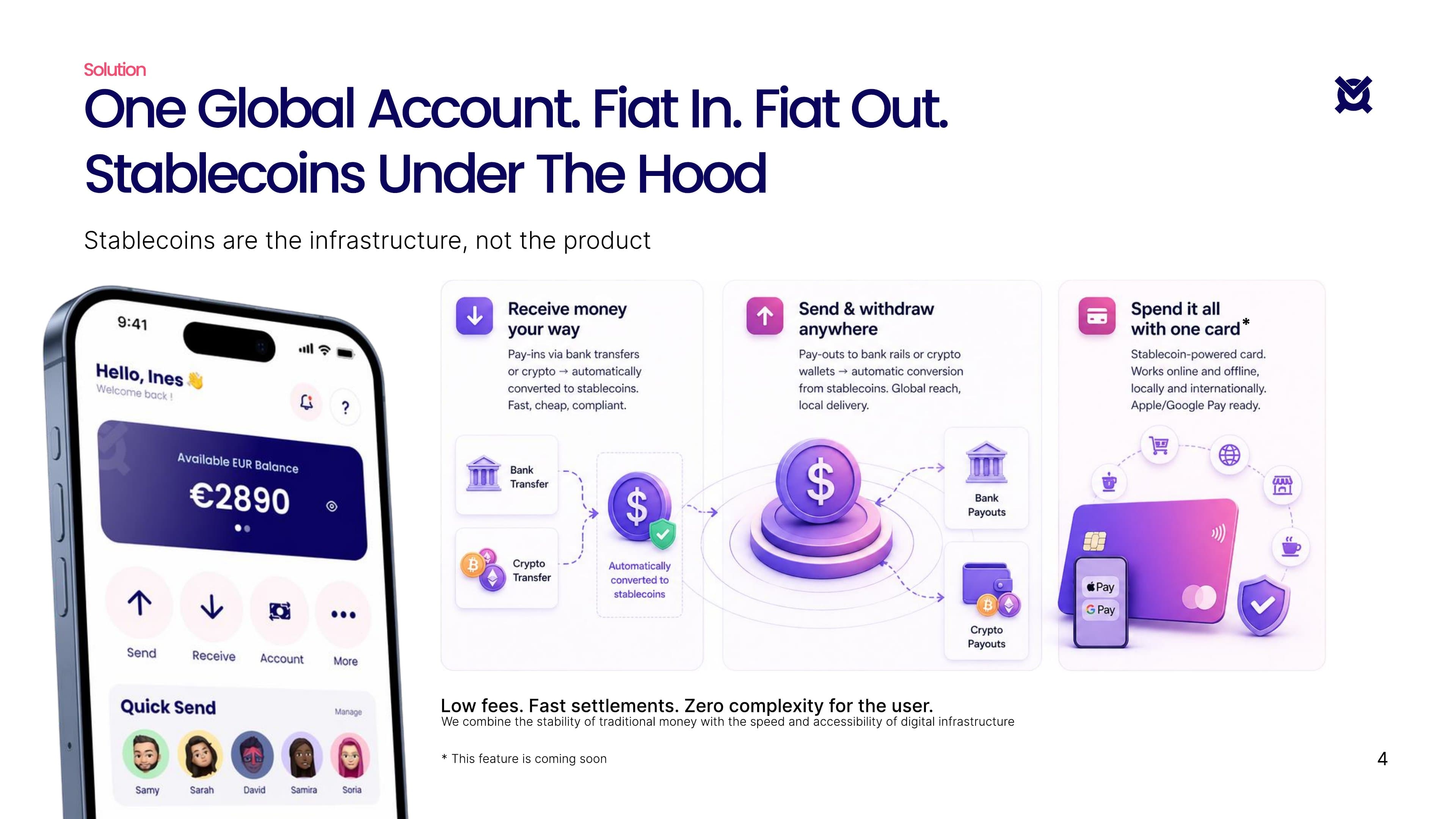 VaulFi pre-seed pitch deck, slide 4